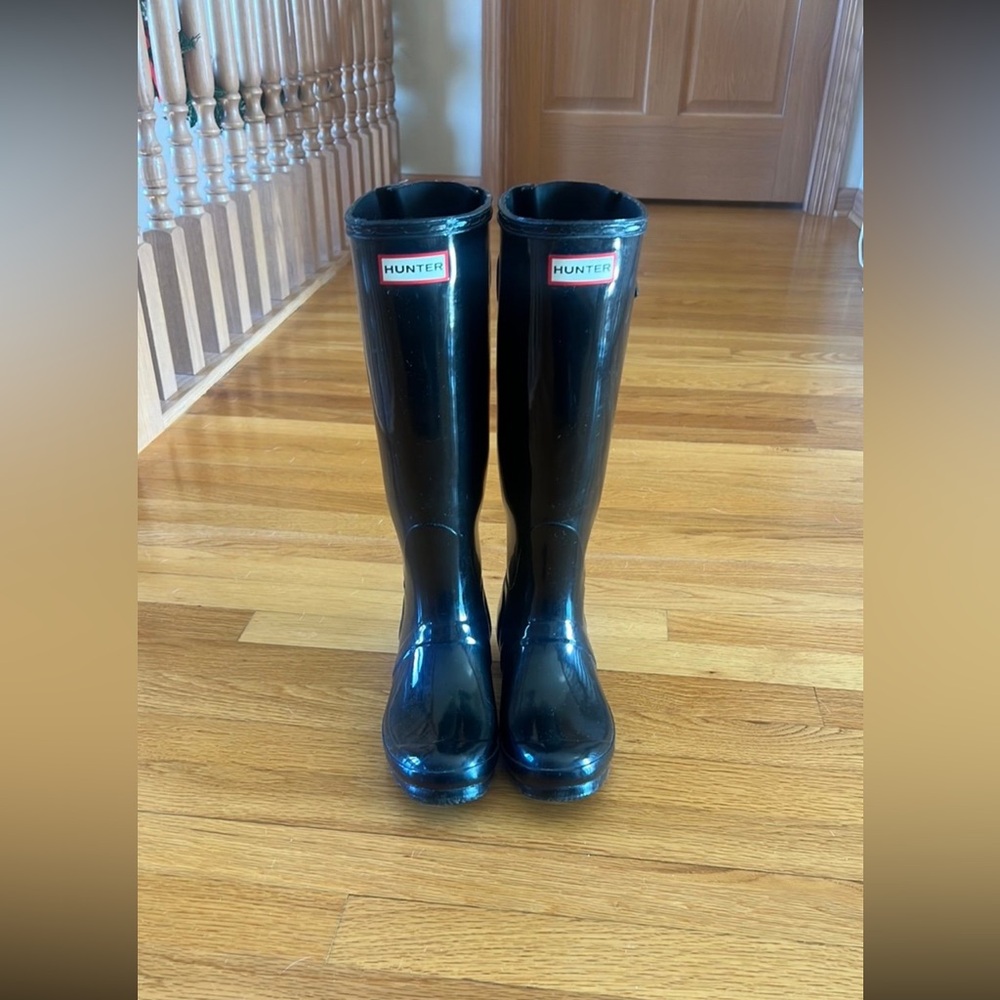 Hunter Tall Black Rain Boots